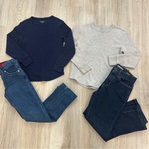 Boys size 8 511 Levi’s, old navy long sleeve knit shirts, Sonoma straight jeans